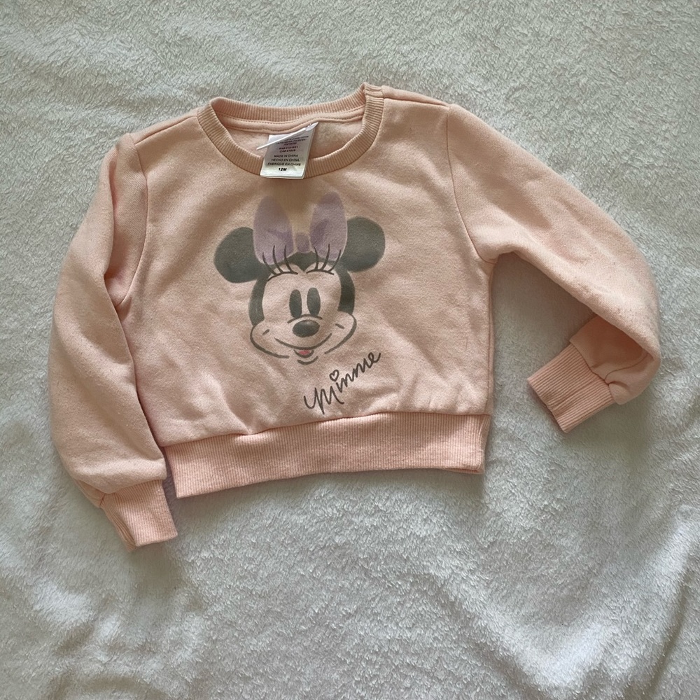 Light pink Minnie Mouse sweatshirt